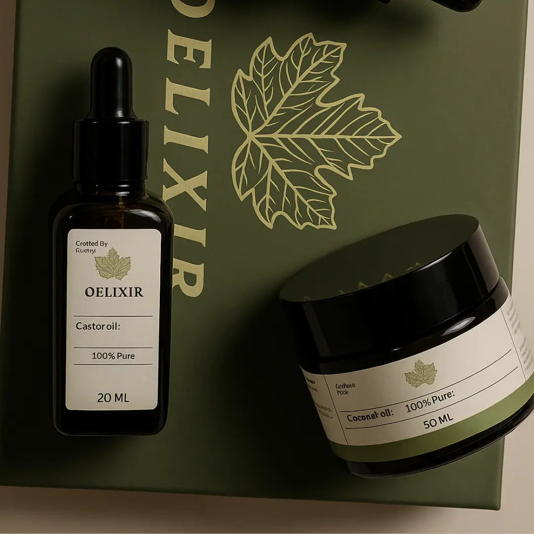 Repair & Restore Box – Cold Pressed Castor & Coconut Oil - OELIXIR