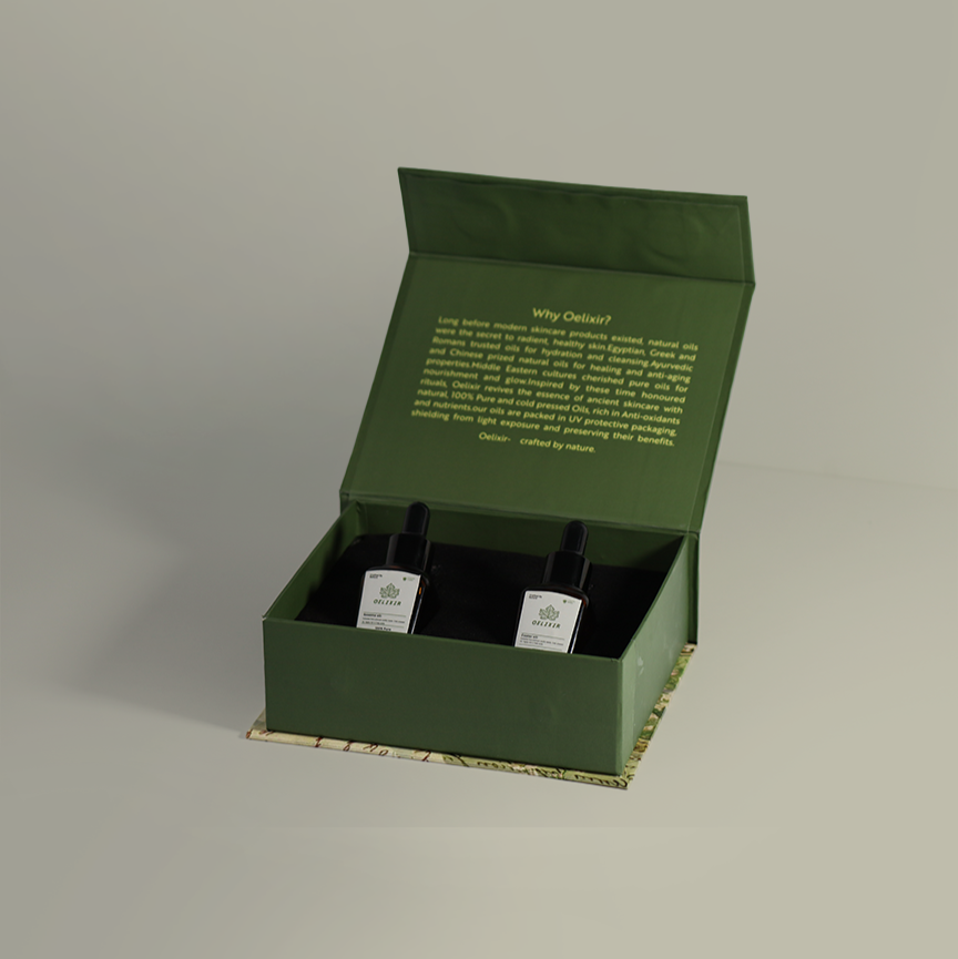 Detox & Nourish Box – Cold Pressed Sesame & Castor Oil